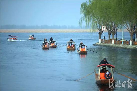 4月5日，雄安新区安新县白洋淀景区